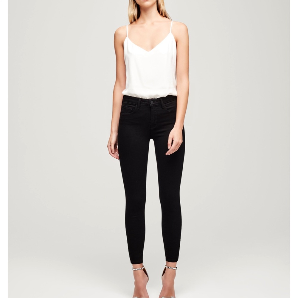 L’agence black skinny jeans